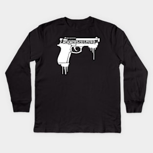 #Cancelculture gun Kids Long Sleeve T-Shirt